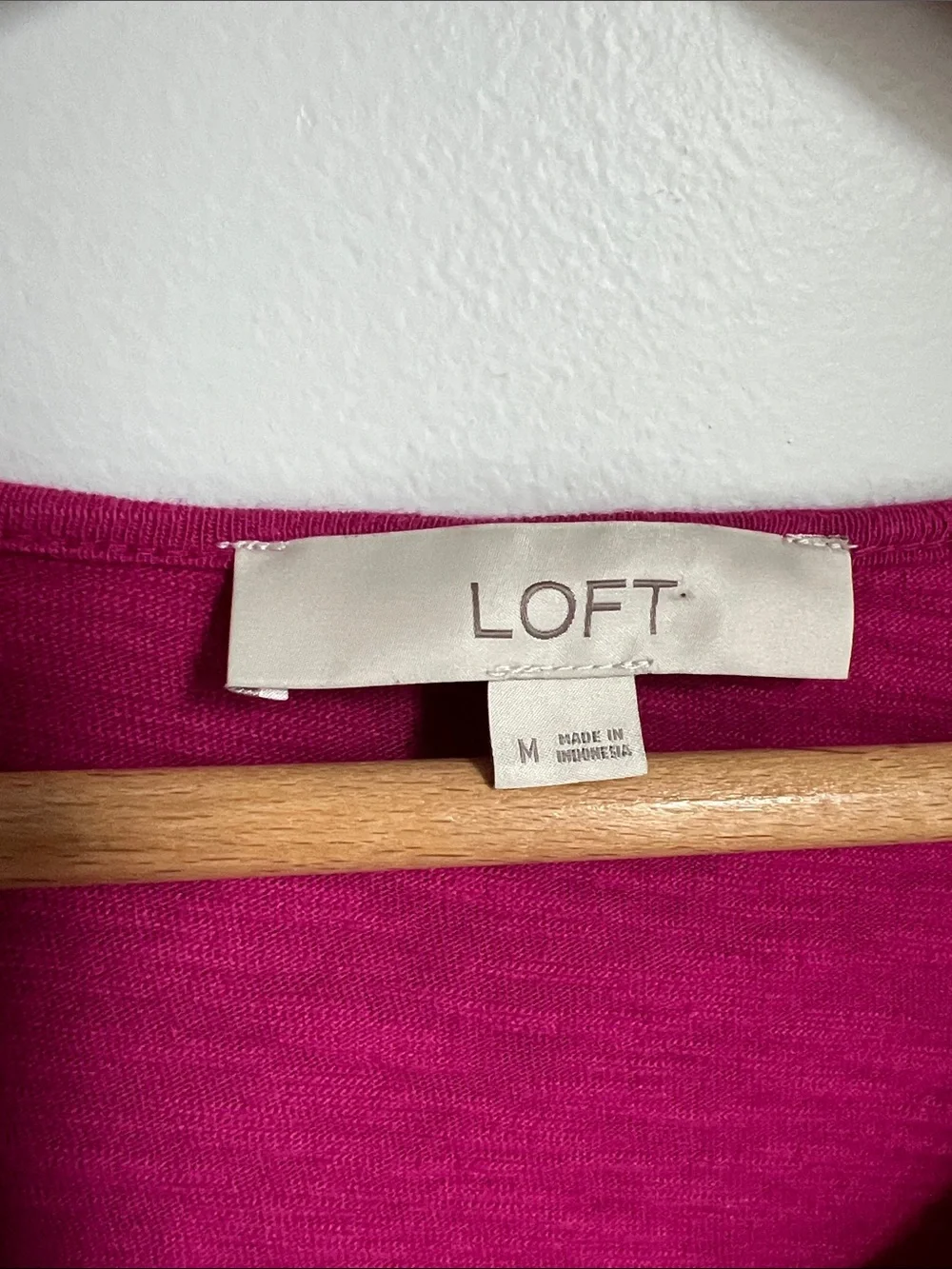 LOFT | Women’s Bright Fuchsia Ruffle Cap Sleeve 100% Cotton Summer Dress Size M - Picture 3 of 17